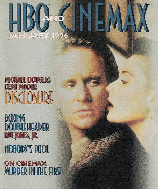 HBO CINEMAX magazine side cover  January 1996