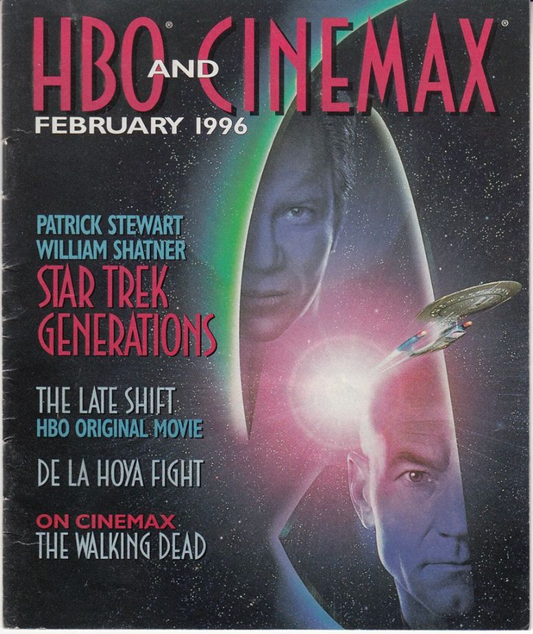 HBO CINEMAX magazine side cover  February 1996