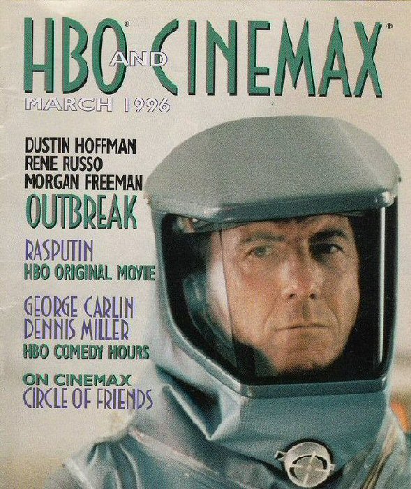 HBO CINEMAX magazine side cover  March 1996