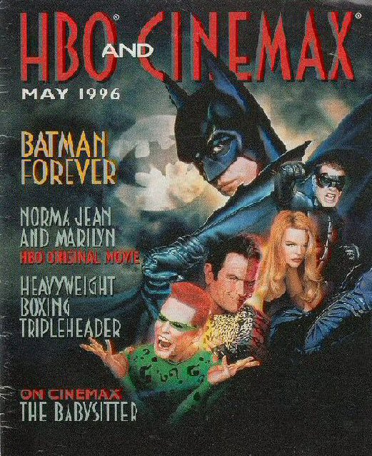 HBO CINEMAX magazine side cover  May 1996