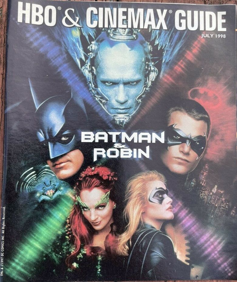 HBO CINEMAX magazine side cover  July 1998