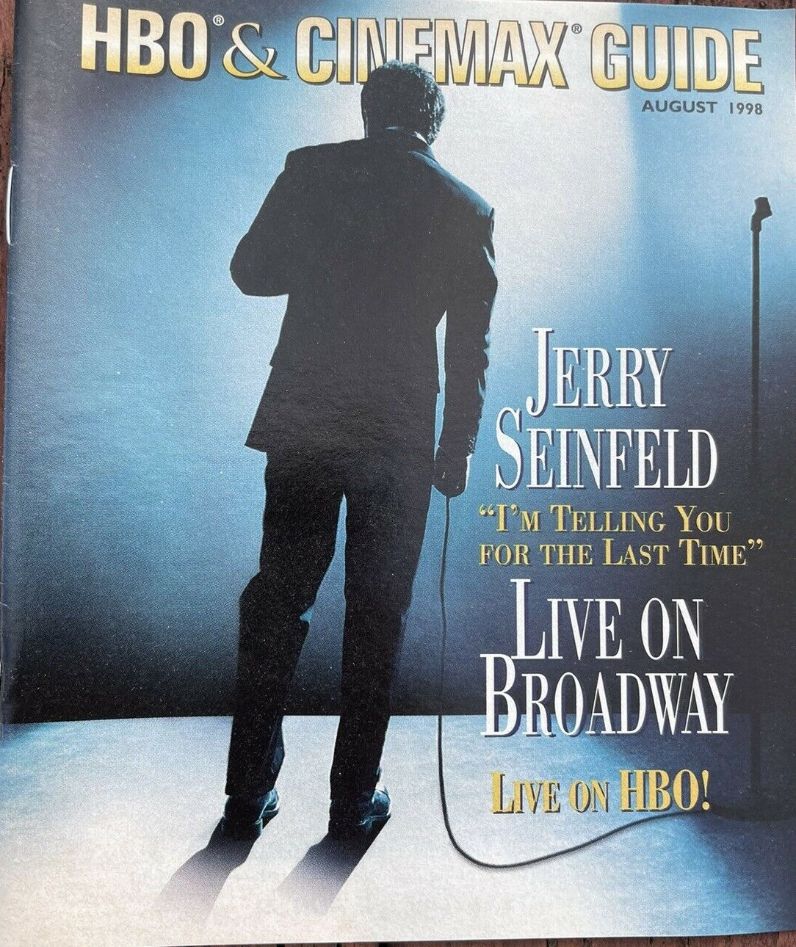 HBO CINEMAX magazine side cover  August 1998