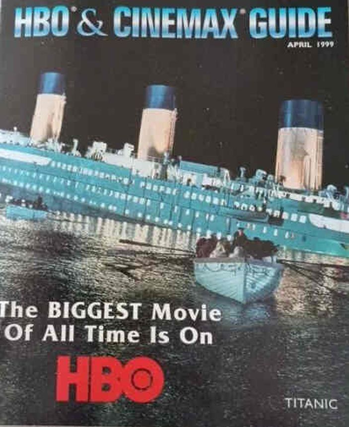 HBO CINEMAX magazine side cover  April 1999