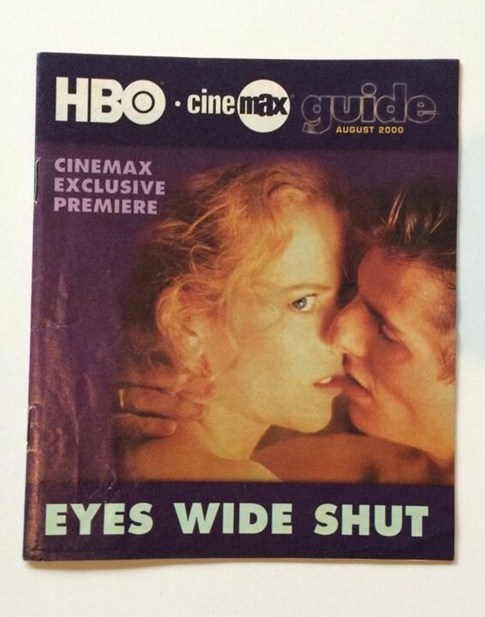 HBO CINEMAX magazine side cover  August 2000