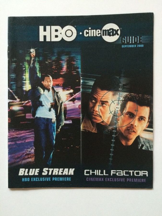 HBO CINEMAX magazine side cover  September 2000