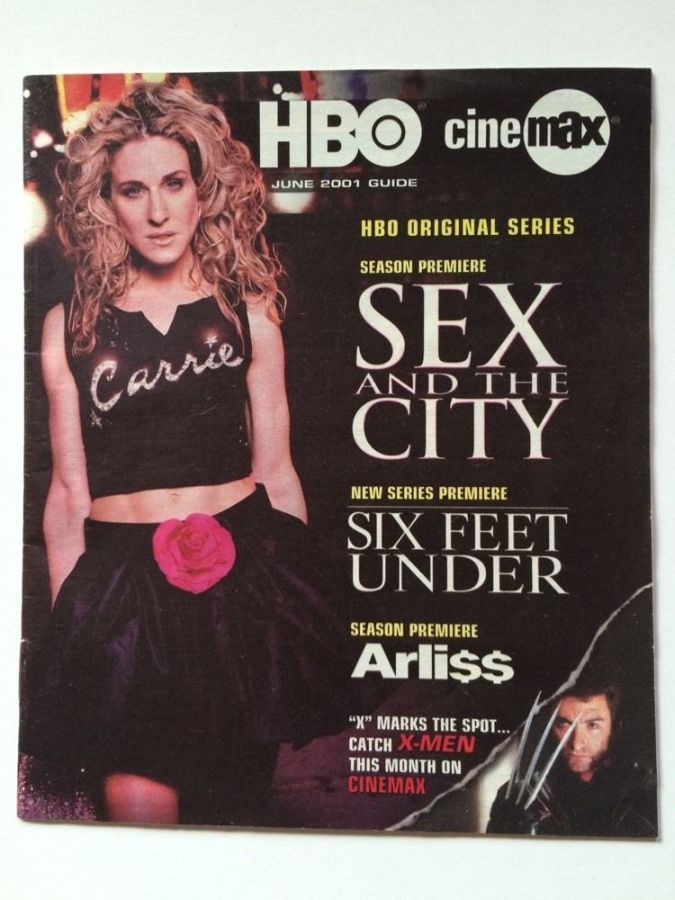 HBO CINEMAX magazine side cover  June 2001