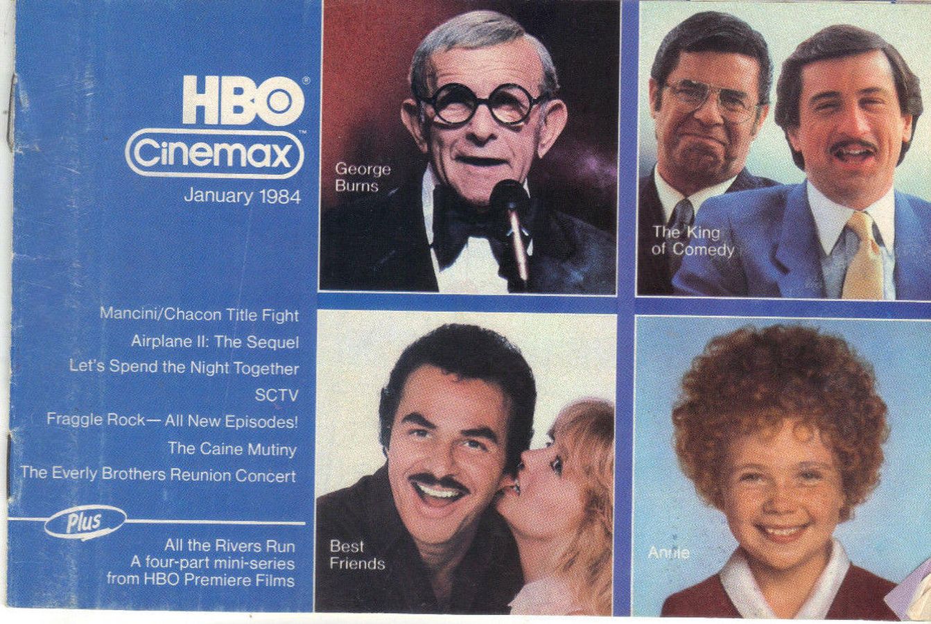 HBO CINEMAX magazine side cover  January 1984