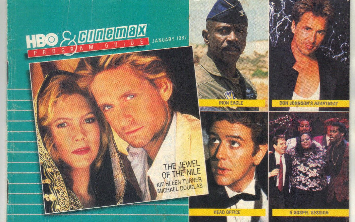 HBO CINEMAX magazine side cover  January 1987
