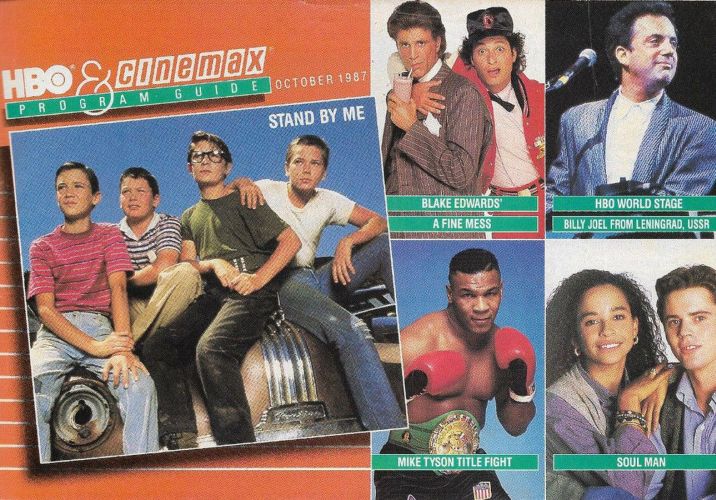 HBO CINEMAX magazine side cover  October 1987
