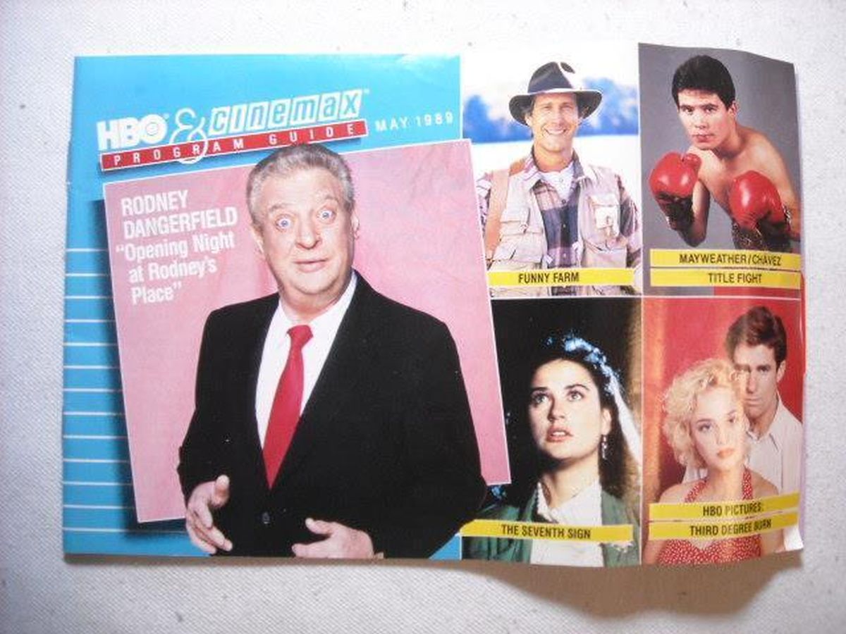 HBO CINEMAX magazine side cover  May 1989
