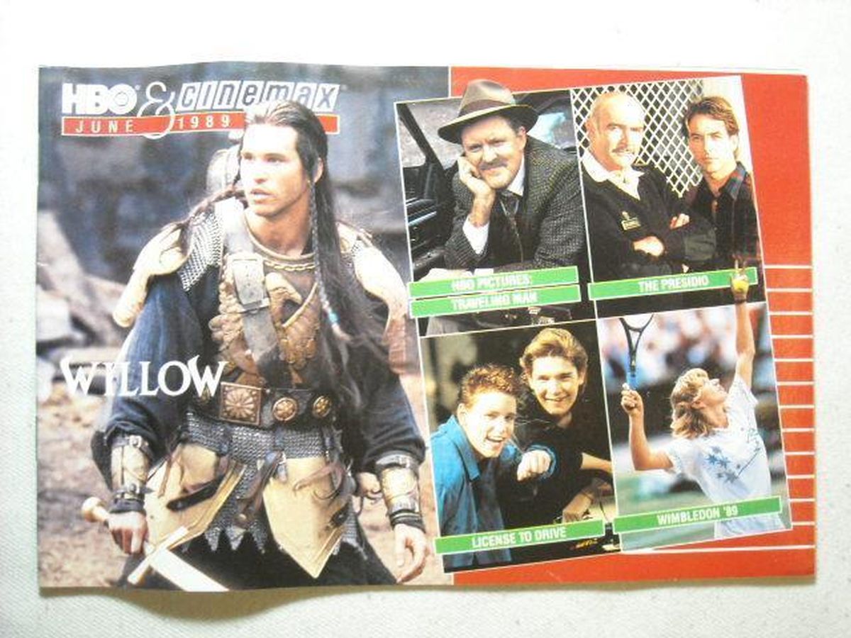 HBO CINEMAX magazine side cover  June 1989