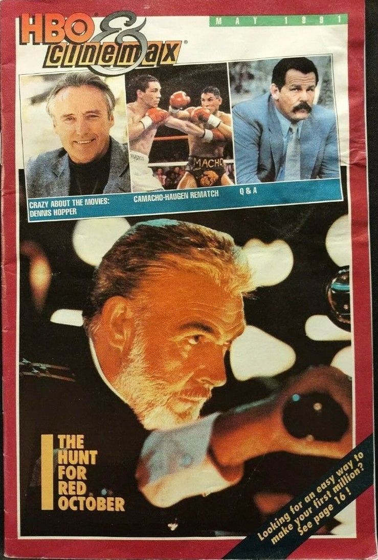 HBO CINEMAX magazine side cover  May 1991