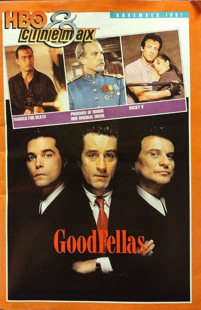 HBO CINEMAX magazine side cover  November 1991