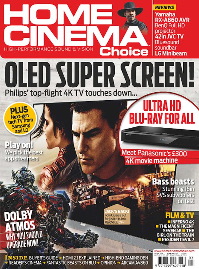 HOME CINEMA CHOICE magazine side cover Issue 271 April 2017