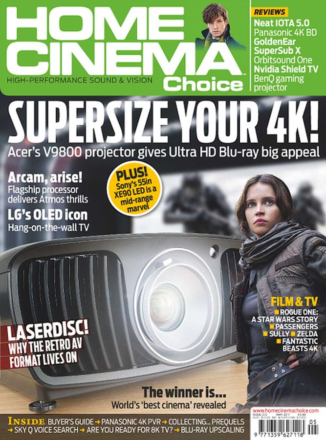 HOME CINEMA CHOICE magazine side cover Issue 272 May 2017
