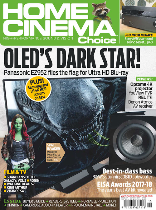 HOME CINEMA CHOICE magazine side cover Issue 277 October 2017