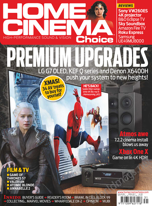 HOME CINEMA CHOICE magazine side cover Issue 280 25 December 2017