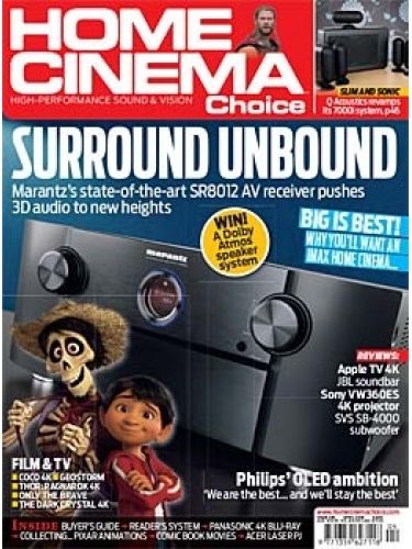 HOME CINEMA CHOICE magazine side cover Issue 284  April 2018