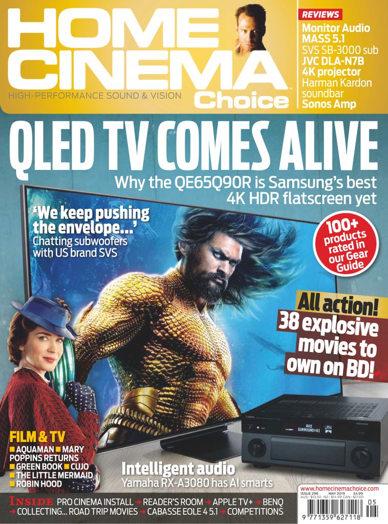 HOME CINEMA CHOICE magazine side cover Issue 298  May 2019