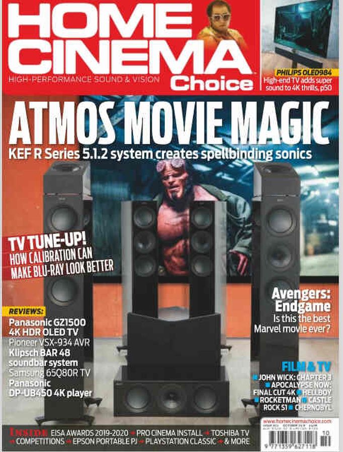 HOME CINEMA CHOICE magazine side cover Issue 303  October 2019