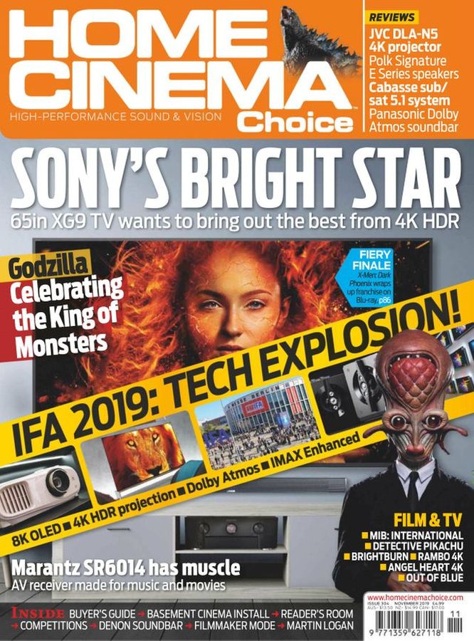 HOME CINEMA CHOICE magazine side cover Issue 304  November 2019