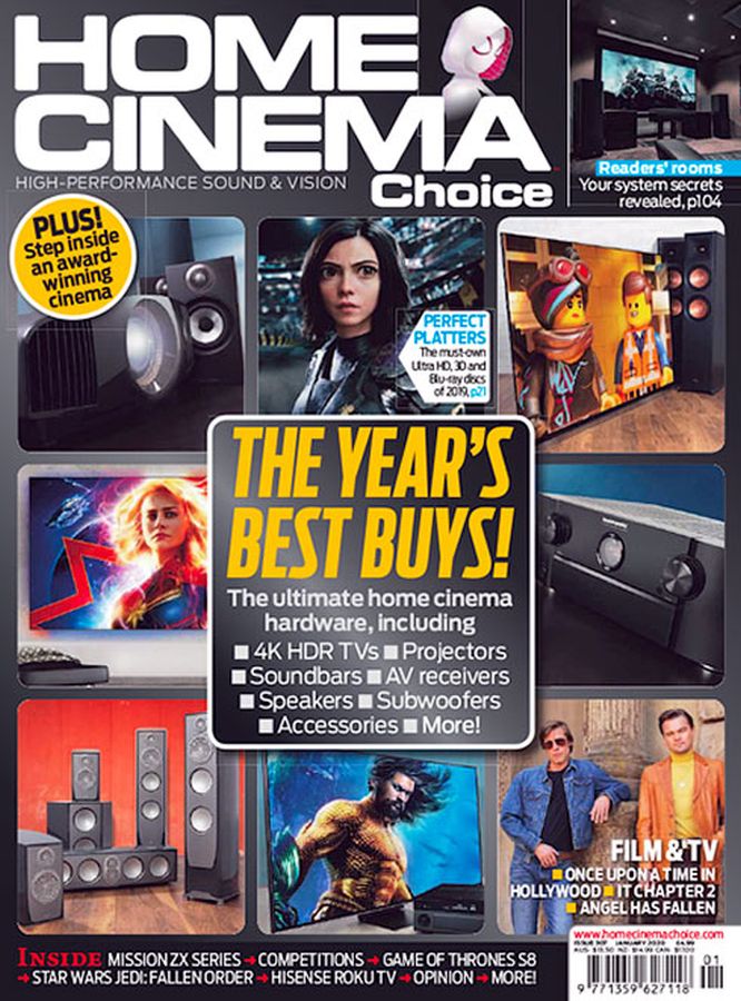 HOME CINEMA CHOICE magazine side cover Issue 307  January 2020