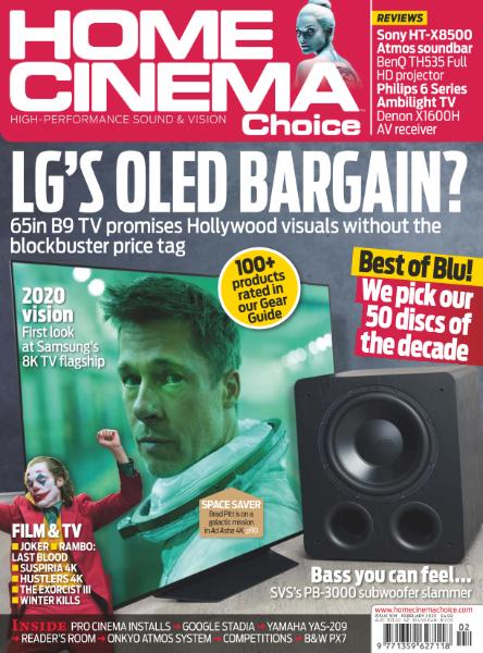 HOME CINEMA CHOICE magazine side cover Issue 308  February 2020