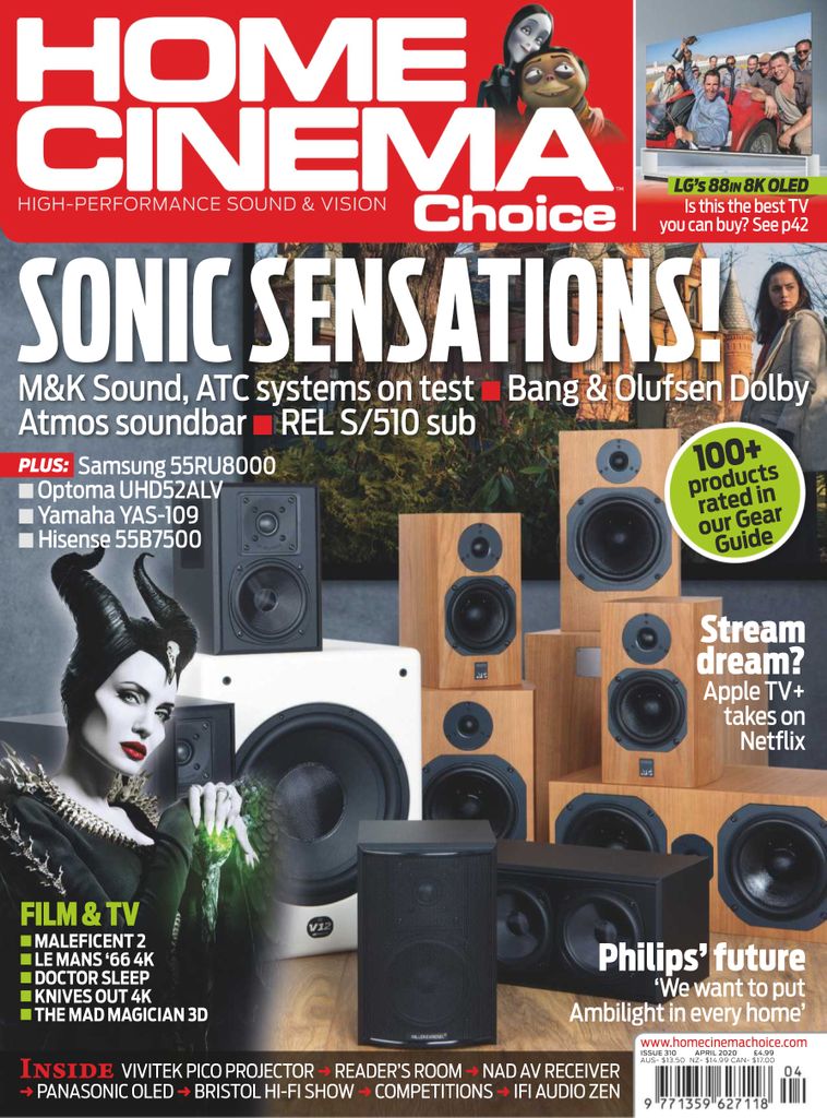 HOME CINEMA CHOICE magazine side cover Issue 310  April 2020