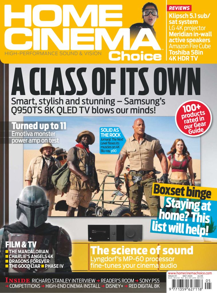 HOME CINEMA CHOICE magazine side cover Issue 311  May 2020