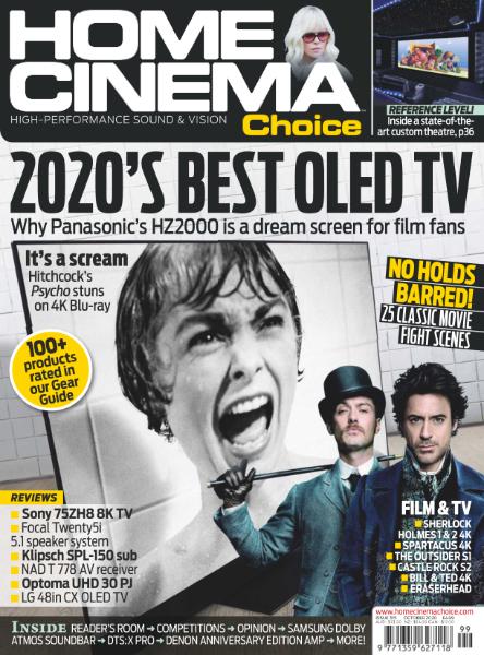 HOME CINEMA CHOICE magazine side cover Issue 315  October 2020
