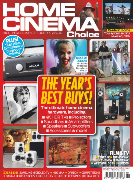 HOME CINEMA CHOICE magazine side cover Issue 317  January 2021