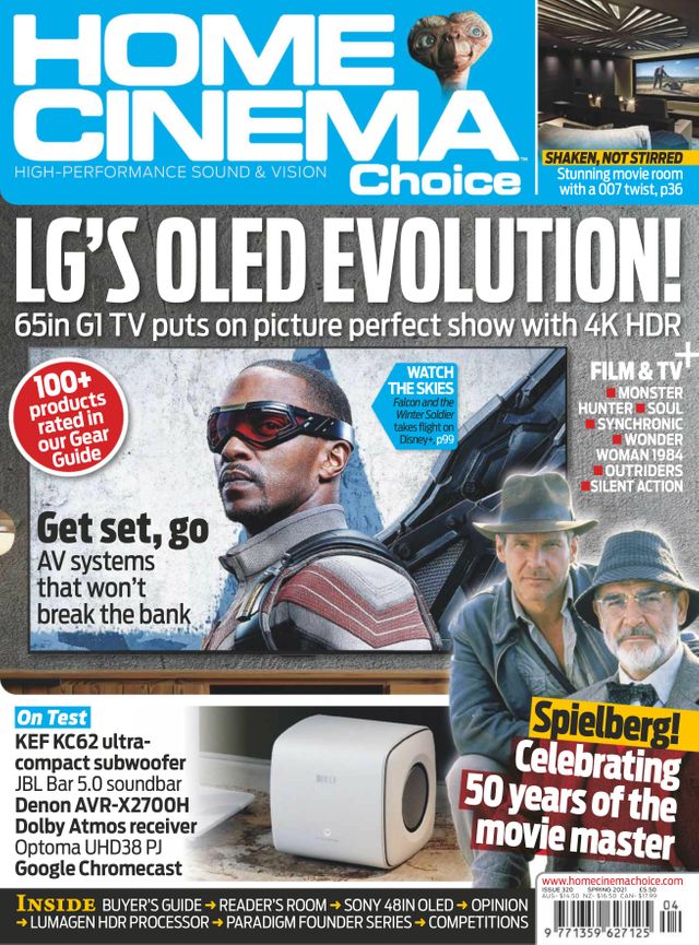 HOME CINEMA CHOICE magazine side cover Issue 320  April 2021