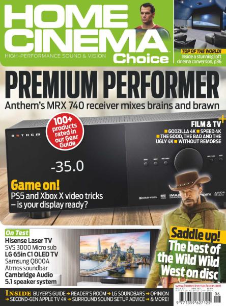 HOME CINEMA CHOICE magazine side cover Issue 321  June 2021