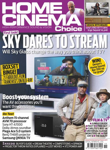 HOME CINEMA CHOICE magazine side cover Issue 326  December 2021
