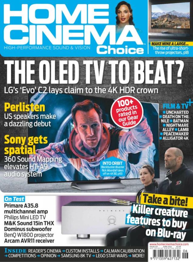 HOME CINEMA CHOICE magazine side cover Issue 331  June 2022