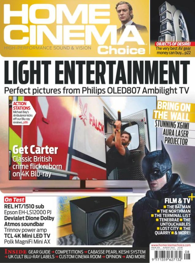 HOME CINEMA CHOICE magazine side cover Issue 333  August 2022
