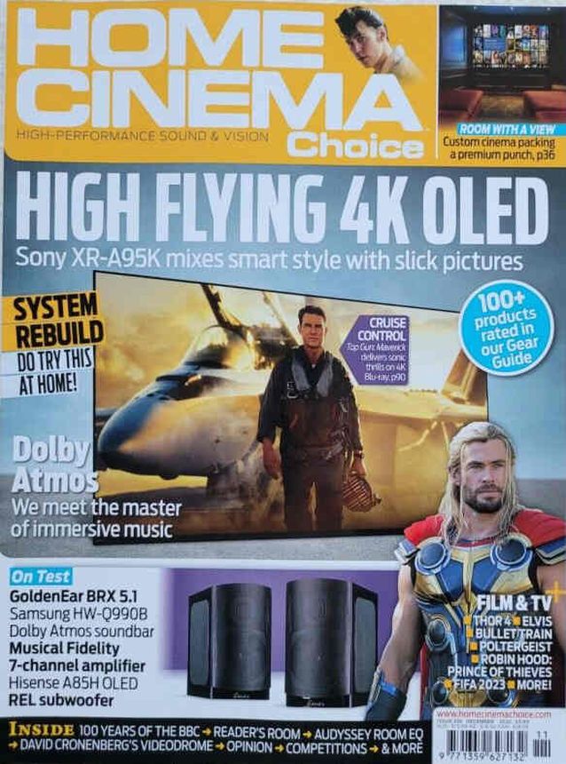 HOME CINEMA CHOICE magazine side cover Issue 336  December 2022
