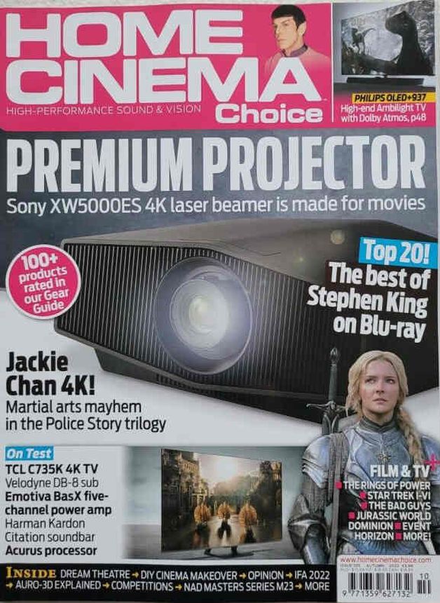 HOME CINEMA CHOICE magazine side cover Issue 335 Autumn 2022