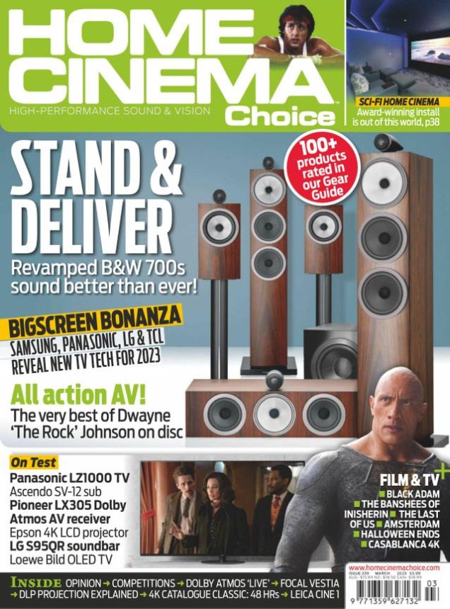 HOME CINEMA CHOICE magazine side cover Issue 339  March 2023
