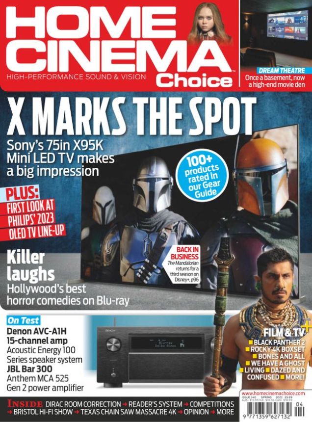 HOME CINEMA CHOICE magazine side cover Issue 340 Spring 2023