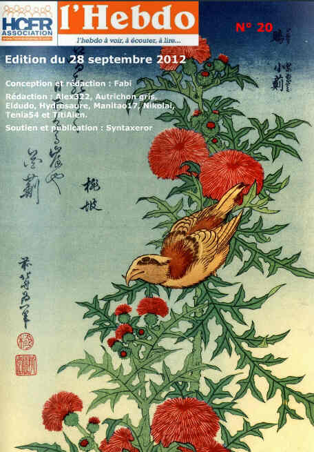 HCFR L HEBDO magazine side cover Issue 20 28 September 2012