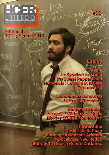 HCFR L HEBDO magazine side cover Issue 93 12 September 2014