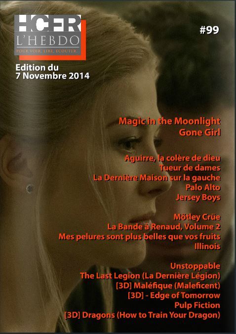 HCFR L HEBDO magazine side cover Issue 99 7 November 2014
