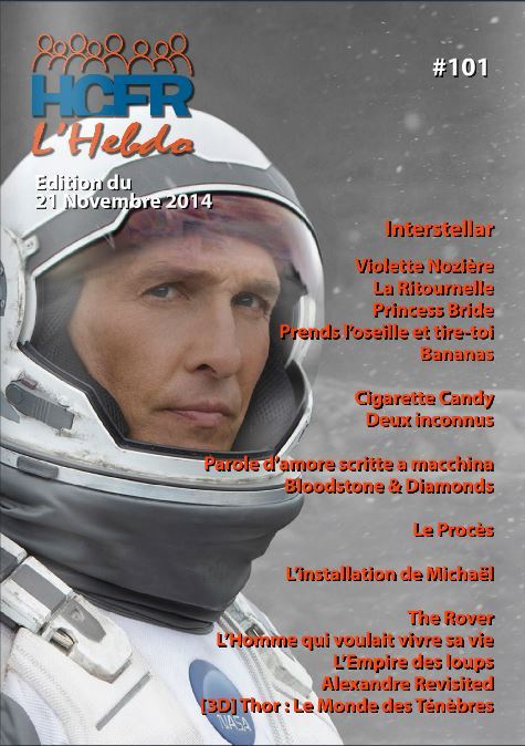HCFR L HEBDO magazine side cover Issue 101 21 November 2014
