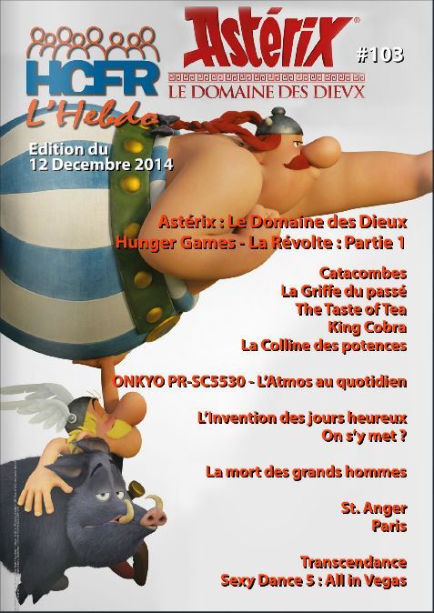 HCFR L HEBDO magazine side cover Issue 103 12 December 2014