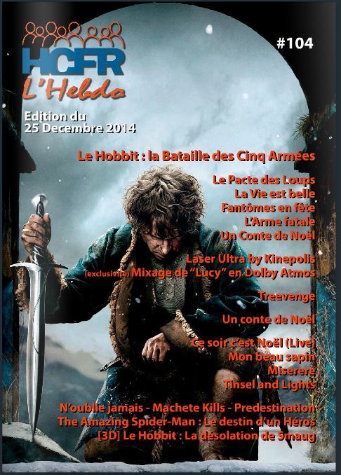 HCFR L HEBDO magazine side cover Issue 104 25 December 2014