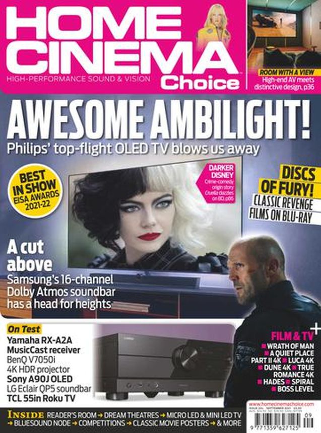 HOME CINEMA CHOICE magazine side cover Issue 324  September 2021