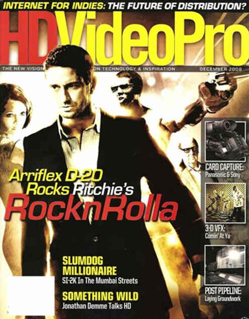 HD VIDEO PRO magazine side cover December 2008