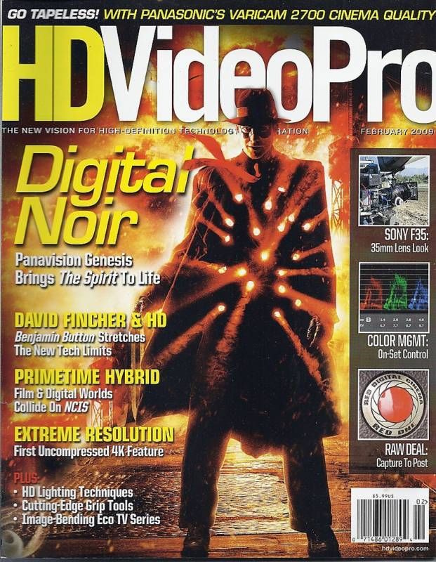 HD VIDEO PRO magazine side cover February 2009