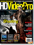 HD VIDEO PRO magazine side cover May/June 2009